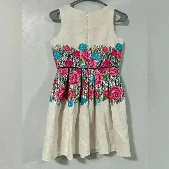 255. Blush by US Angels Girls' Dress Flower Desing sz 14 - Picture 4 of 4